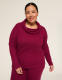 LIVI Cowl-Neck Textured Top - thumbnail 1
