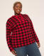 Long-Sleeve Buffalo Check Hoodie Sweater - thumbnail 1