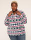 Half-Zip Sherpa Mock-Neck Top - thumbnail 5