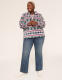 Half-Zip Sherpa Mock-Neck Top - thumbnail 7