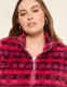 Half-Zip Sherpa Mock-Neck Top - thumbnail 4