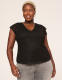 Tie-Back V-Neck Lace Top - thumbnail 1