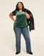 Velvet Notch-Neck Top - thumbnail 7