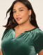 Velvet Notch-Neck Top - thumbnail 8