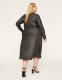 Shimmer Foiled Faux-Wrap Ruched-Bodice Midi Dress - thumbnail 2