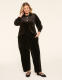 Rib Velour Pull-On Curved Ankle Pant - thumbnail 3