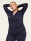 LIVI Soft Faux-Wrap Side-Ruched Top - thumbnail 6