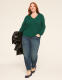 Pearlized V-Neck Collar Sweater - thumbnail 9