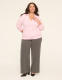 Pearlized V-Neck Collar Sweater - thumbnail 5