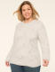 Relaxed Pointelle-Stitch Pullover Sweater - thumbnail 9