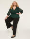 3/4-Sleeve Faux-Wrap Blouse - thumbnail 9