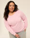 Sparkle Knit Long-Sleeve Crew-Neck Sweatshirt - thumbnail 1