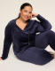 LIVI V-Neck Velour Hoodie - thumbnail 3