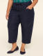 Slub Pull-On Crop Pant - thumbnail 1