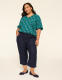 Slub Pull-On Crop Pant - thumbnail 3