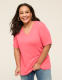 Elbow-Sleeve V-Neck Tunic Tee - thumbnail 8