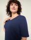 Elbow-Sleeve V-Neck Tunic Tee - thumbnail 7