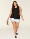 Scoop-Neck Side-Ruched Tank - thumbnail 3