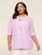 Linen 3/4-Sleeve Jacket - thumbnail 5