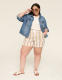 Linen-Blend Pull-On Short - thumbnail 3