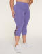 LIVI Soft Macrame-Detail 21" Capri Legging - thumbnail 1