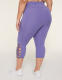 LIVI Soft Macrame-Detail 21" Capri Legging - thumbnail 2