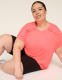 LIVI Soft Macrame-Detail Crew-Neck Tee - thumbnail 7