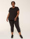 LIVI Soft Macrame-Detail Crew-Neck Tee - thumbnail 3