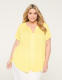 Short-Sleeve Notch-Neck Top - thumbnail 4