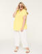 Short-Sleeve Notch-Neck Top - thumbnail 6