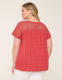 Crochet-Yoke Dolman-Sleeve Top - thumbnail 6