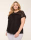 Crochet-Yoke Dolman-Sleeve Top - thumbnail 8