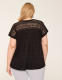 Crochet-Yoke Dolman-Sleeve Top - thumbnail 9