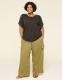 Knit Linen Tulip-Sleeve Top - thumbnail 6