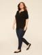 Puff-Sleeve V-Neck Sweater - thumbnail 7