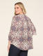 3/4-Sleeve Crew-Neck Button-Front Top - thumbnail 6