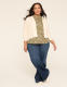 Swing Flutter-Sleeve Button-Down Blouse - thumbnail 3