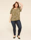 Smocked-Shoulder Crew-Neck Top - thumbnail 3