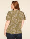 Smocked-Shoulder Crew-Neck Top - thumbnail 2