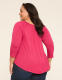 Swing 3/4-Sleeve Notch-Neck Top - thumbnail 5