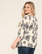 Swing 3/4-Sleeve Notch-Neck Top - thumbnail 2