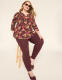 3/4-Sleeve Notch-Neck Top - thumbnail 3