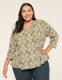 3/4-Sleeve Notch-Neck Top - thumbnail 4