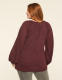 Knit & Woven Jacquard 3/4-Sleeve Top - thumbnail 2
