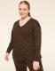 LIVI French Terry V-Neck Sweatshirt - thumbnail 1