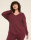 LIVI French Terry V-Neck Sweatshirt - thumbnail 4