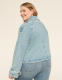 Cropped Denim Trench Jacket - thumbnail 2