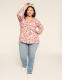 Blouson-Sleeve V-Neck Top - thumbnail 3