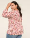 Blouson-Sleeve V-Neck Top - thumbnail 2