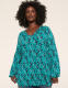 Blouson-Sleeve V-Neck Top - thumbnail 4